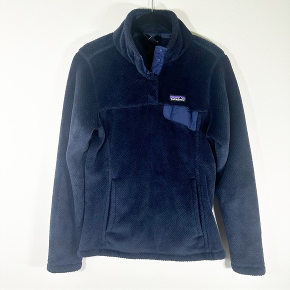 Patagonia Re-Tool Snap-T Better Fleece Pullover Sweater Navy Blue Size Small - Picture 1 of 10